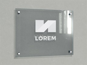 公司门口招牌样机设计